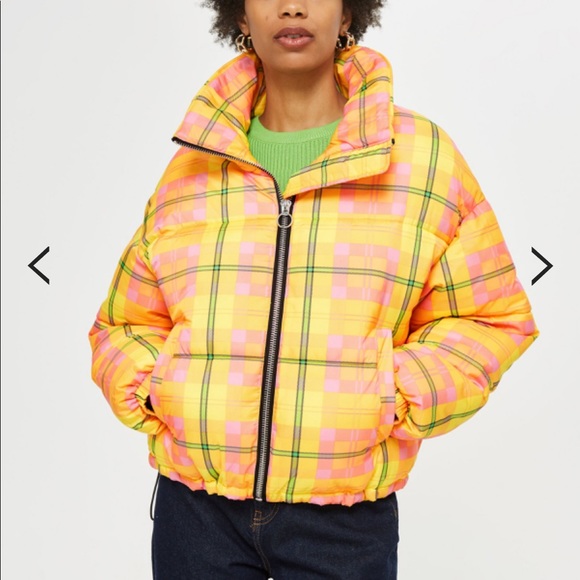 topshop checked jacket